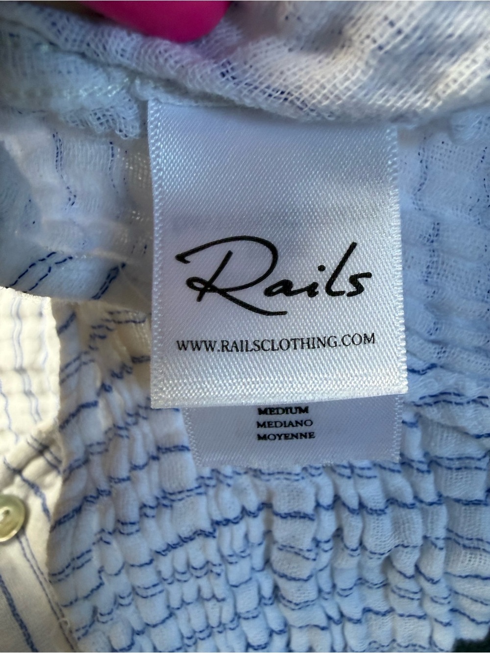 Rails Ellis Cotton Shirt in Davenport Stripe 100% Cotton - Picture 6 of 16